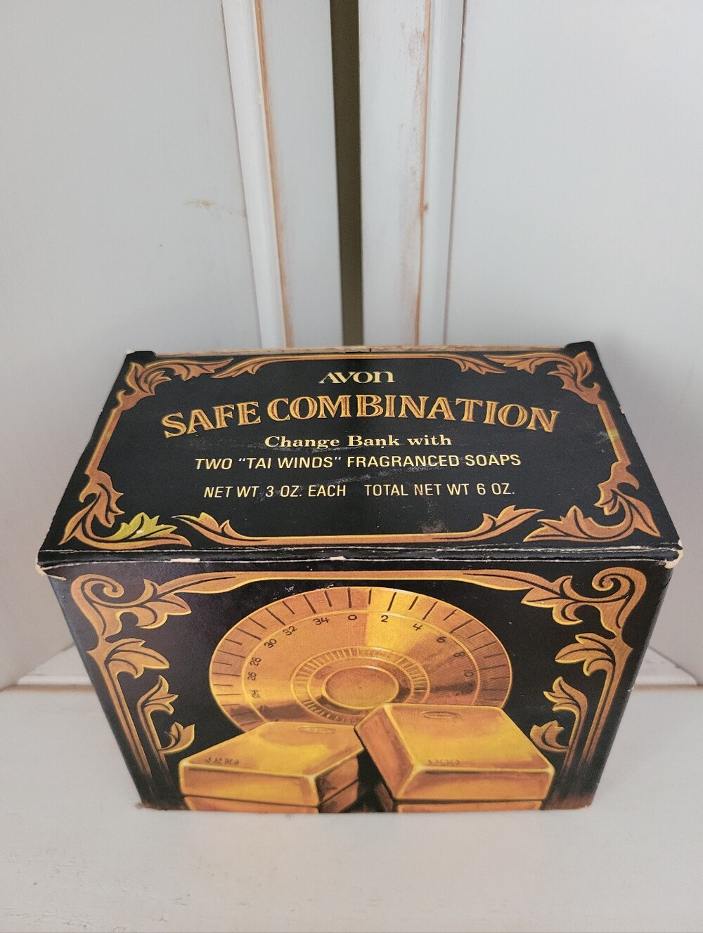 Vintage Avon Safe Combination Coin Bank & Soap Set